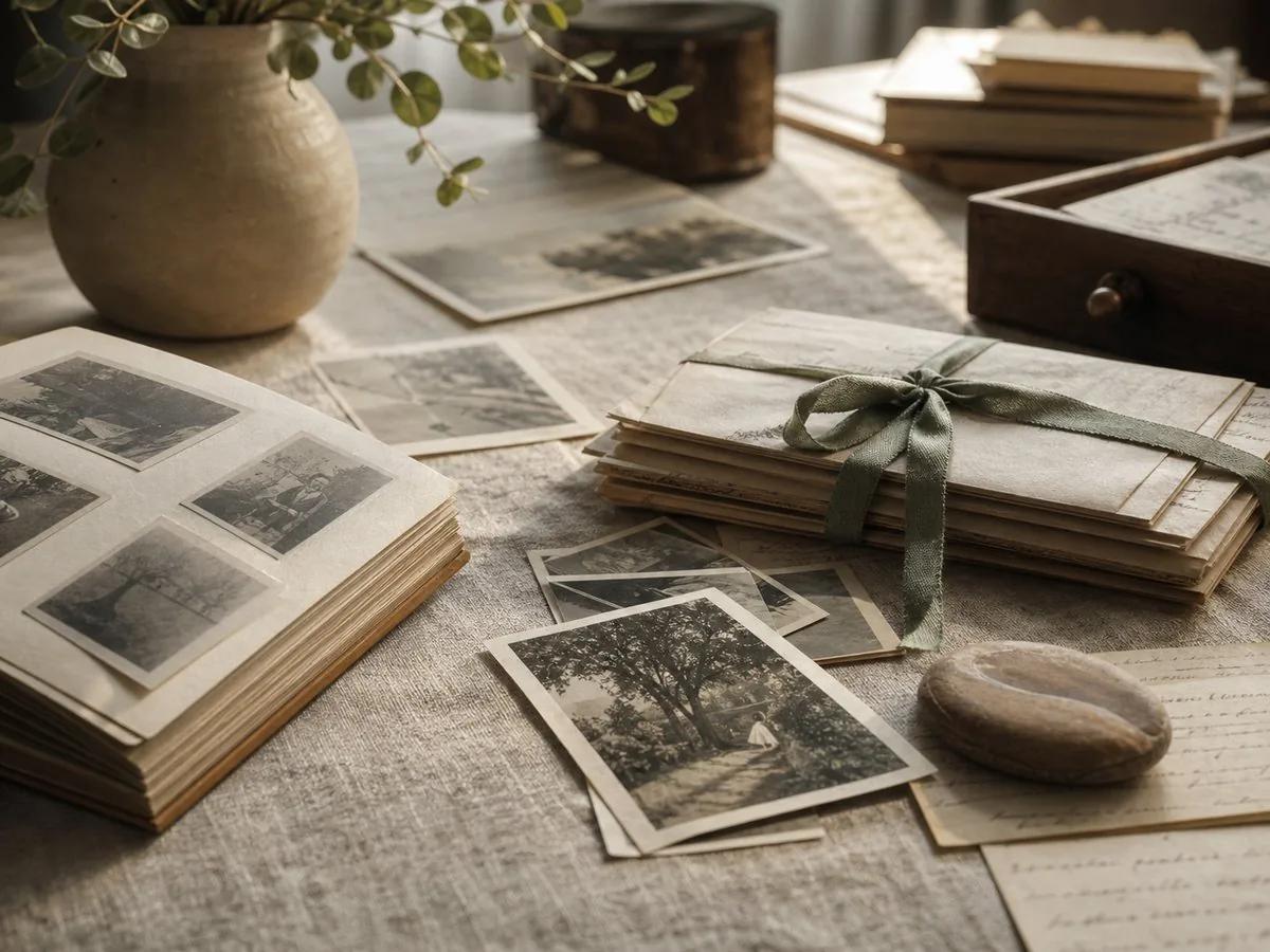 Passeuse de Mémoire, album de photographies et lettres pour transmettre une mémoire familiale